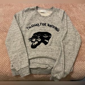 Elevenparis grey cougar sweatshirt - originally $148 - free shipping